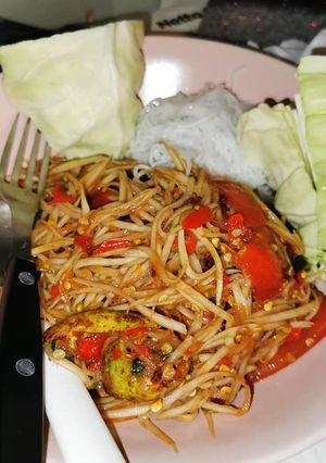 รูปของ ส้มตำปูปลาร้าแซ่บนัว