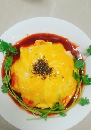 Hình của món Ăn sáng với cơm trùm mền.
