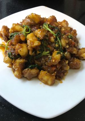 Foto resep Tulang muda ayam masak kemangi