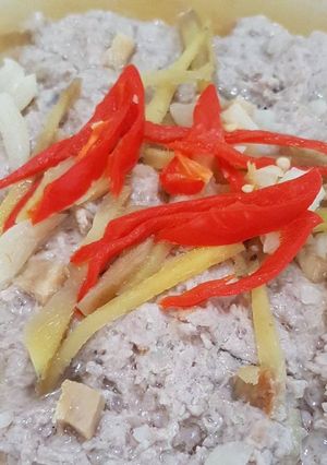 A picture of Steamed Pork With Salted Fish.