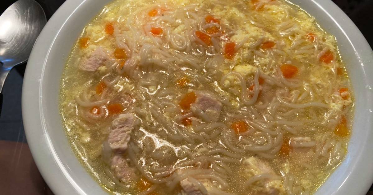Sopa de cabello de ángel y pollo Receta de Natalia K Cookpad