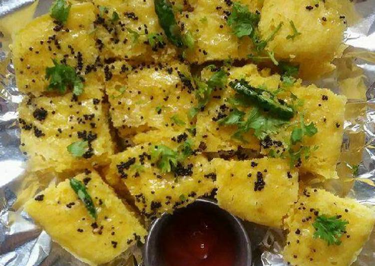 Recipe of Super Quick Homemade Khaman dhokla