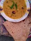Desi Masar and moong daal Mix on wood fire