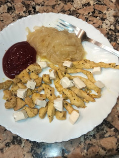 Una foto de Delicias de pollo con quesitos