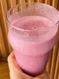 Batido de morango cremoso
