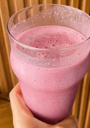 Foto de Batido de morango cremoso