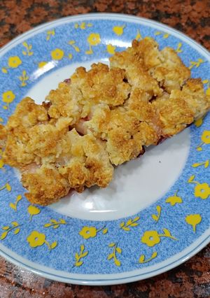 Φωτογραφία της συνταγής Αρωματικό crumble με νεκταρίνια 🍑💕