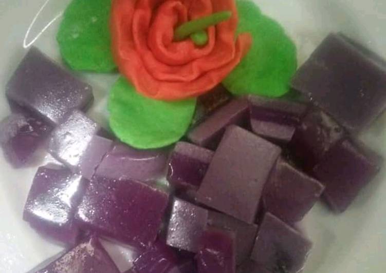 Cara Gampang Membuat Agar-agar ubi ungu yang Sempurna