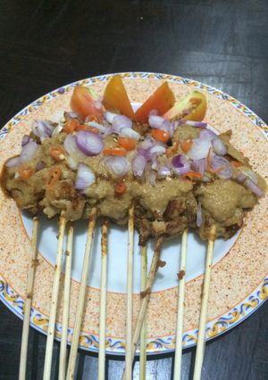 Foto resep Sate jamur bumbu kacang