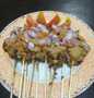 Standar Resep  membuat Sate jamur bumbu kacang  sempurna