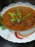 Black Chickpea - Kadala Curry - Kerala Style for dinner served with rice