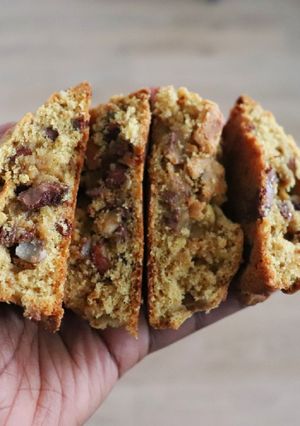 Une photo de Gros Cookies chocolat noisettes