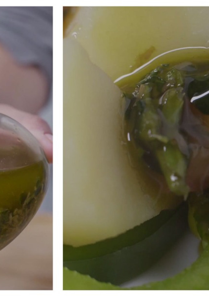 A picture of Basil vinaigrette.