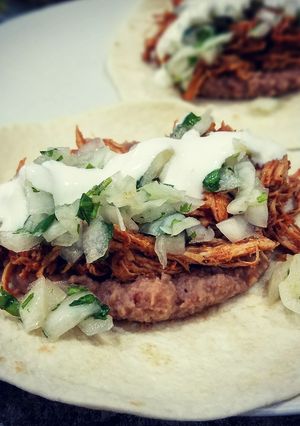 A picture of Chicken Tinga Tacos.