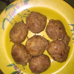 Yam balls A picture of Yam balls.