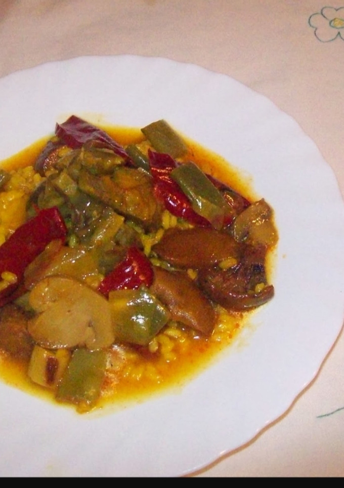 Una foto de Níscalos con arroz caldoso