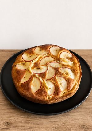 Una foto de Clásica bizcochuelo de manzana