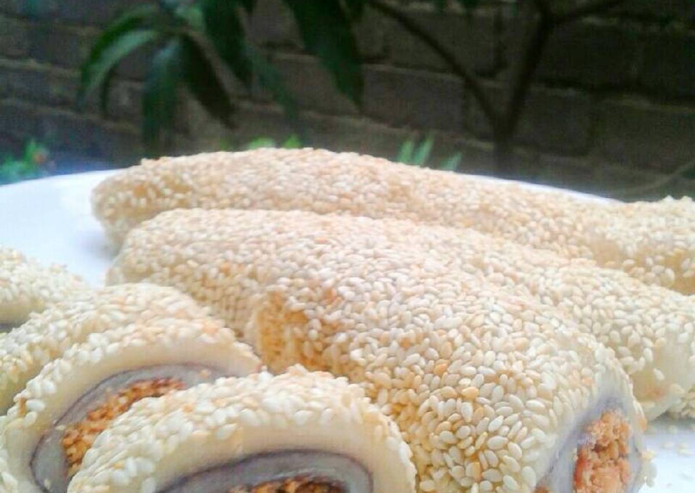 Resep Mochi Gulung isi Kacang