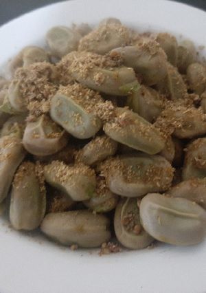 عکسی از دستور پخت باقالی تازه