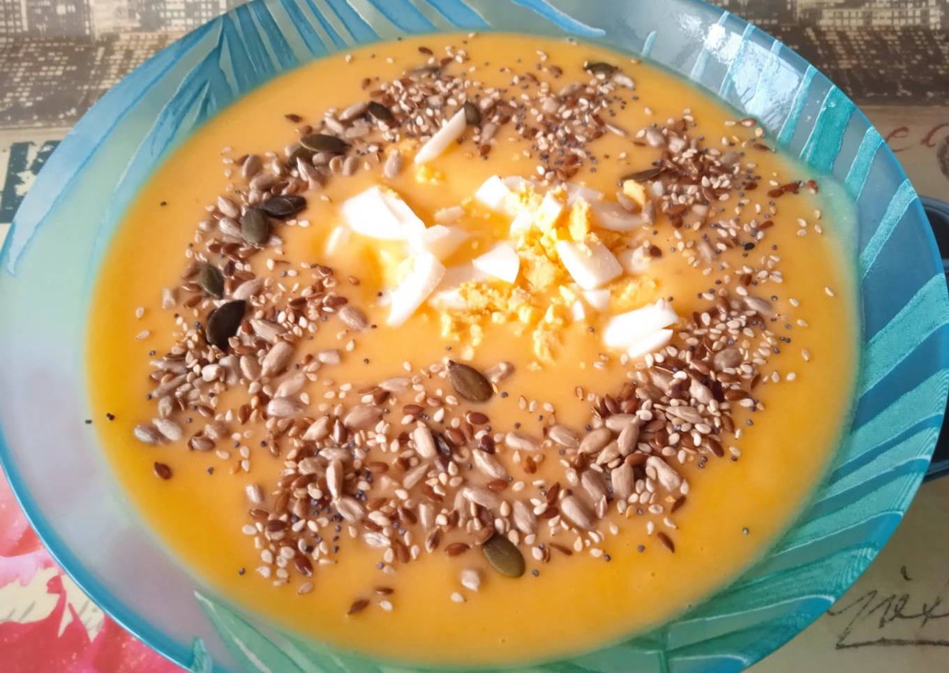 Crema de calabacín y tomate