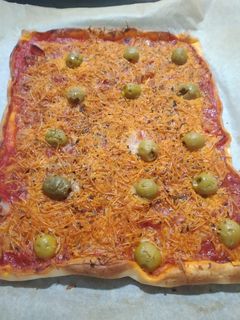 Una foto de Pizza