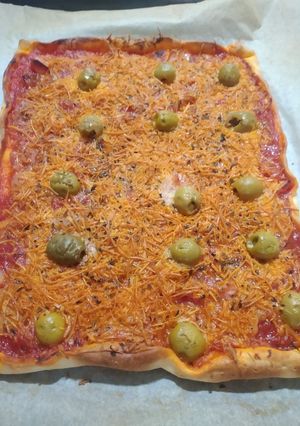 Una foto de Pizza