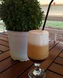 Cold cappuccino handmade homemade