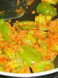 Bharela Bor Marcha Nu Shaak/ capsicum curry