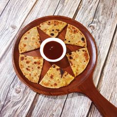 A picture of Nendran Banana Stuffed Paratha.