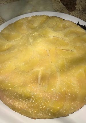 Una foto de Torta invertida de manzana