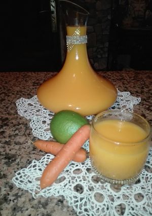 صورة لوصفة عصير الجزر والليمون