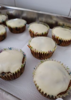 Una foto de Cupcakes de Carrot Cake