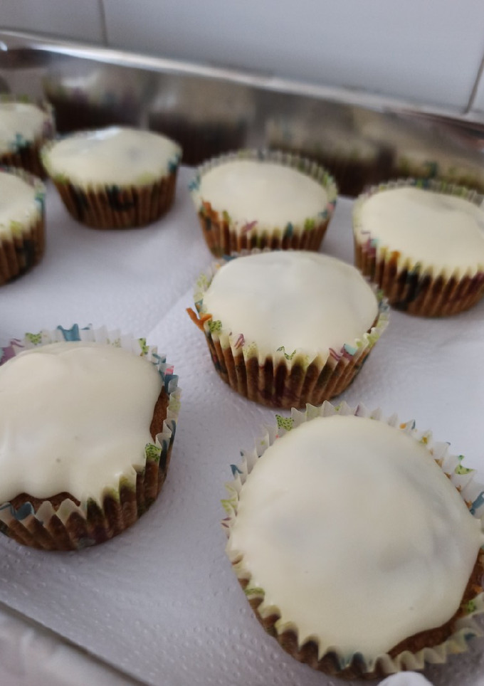 Una foto de Cupcakes de Carrot Cake