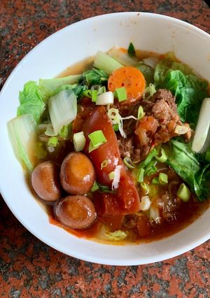 番茄牛肉麵-家的日常 的食譜成品照片