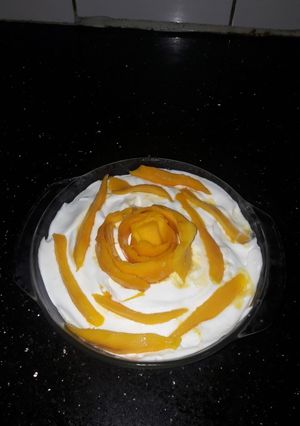 A picture of Mango pudding.