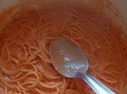 Una foto de spaghetti saludable