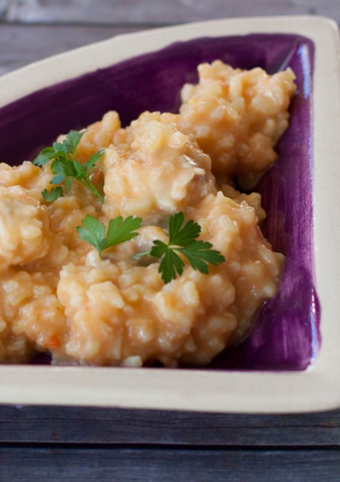 Una foto de Arroz caldoso de rapeen Thermomix