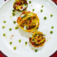 A picture of Delhi ki tockri chaat.