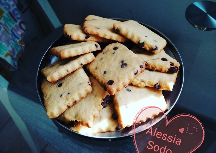 Steps to Make Veloce Quadretti con goccine di cioccolato😋❤️