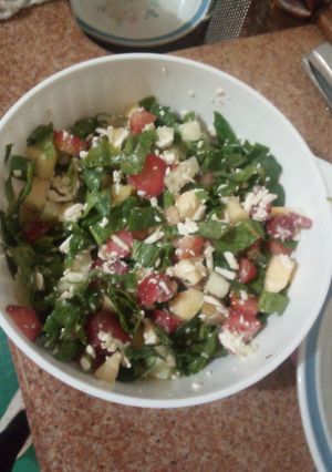 Una foto de Ensalada de Espinacas