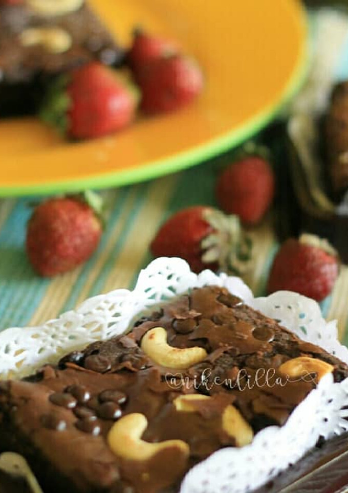 Foto resep Shiny Crust Fudgy Brownies