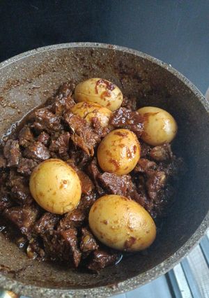 Foto resep Semur daging dan telur