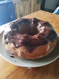 Una foto de Budín de banana vegano