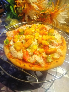 डबल लेयर चीज़ पिज़्ज़ा (double layer cheese pizza recipe in Hindi) रेसिपी मुख्य फोटो