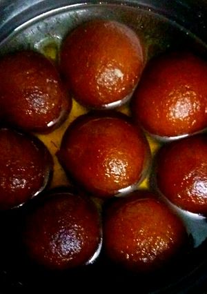 A picture of Wheat Flour Gulab Jamun.