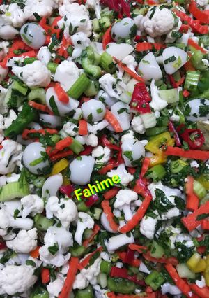 عکسی از دستور ترشی مخلوط