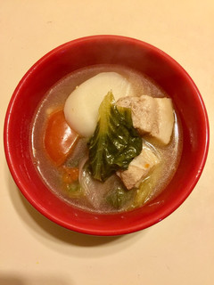 A picture of Sinigang na Liempo (Filipino dish).