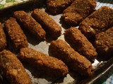 Salchichas/Chorizos de legumbres y arroz (vegan y económico)!
