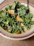 Kale Apple Slaw with Creamy Honey Mustard Dressing