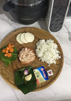 Foto resep MPASI 6m+ Puree Ayam Kampung Kaldu Ceker “Day 2” (Babymoov)